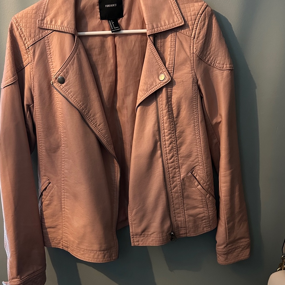 Forever 21 Pink Leather Jacket